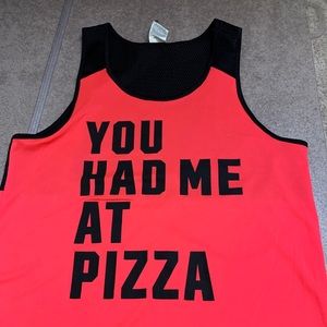 PINK Victoria Secret workout top “pizza” edition